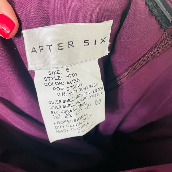 After Six Sweetheart Evening Gown #6701 - Picture 4 of 5